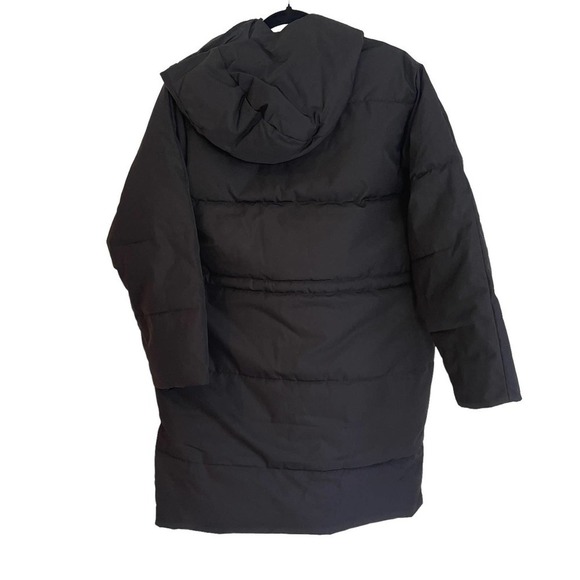 Everlane The ReNew Long Puffer Black Women's Size Small NWT - Picture 5 of 11
